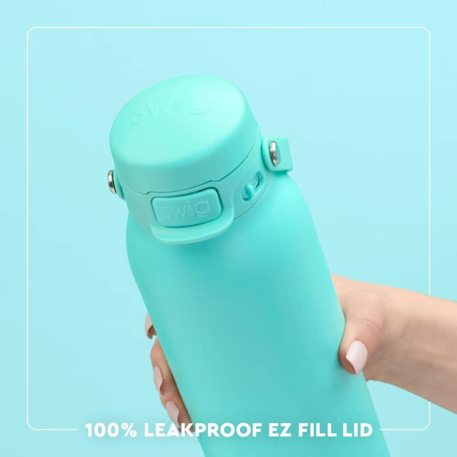 32 oz SWIG® Stainless Steel Insulated Leakproof Colorblock EZ Fill Water Bottle view 4