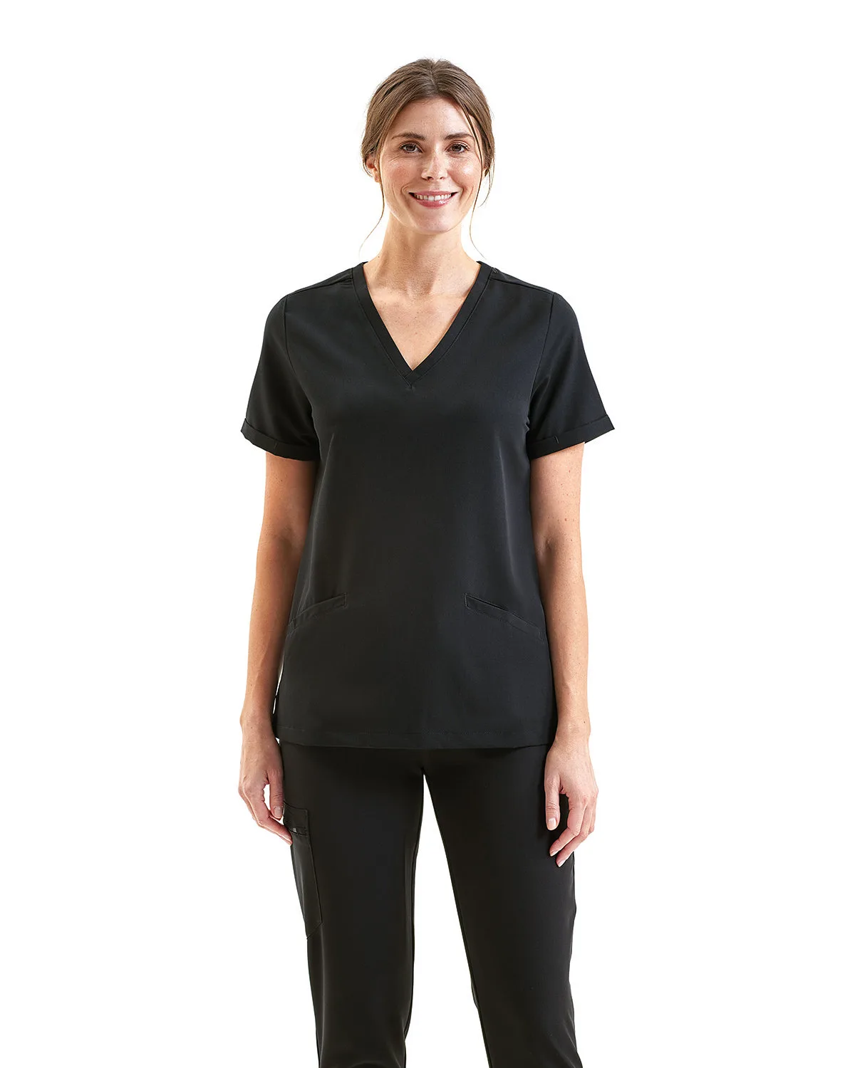 ONNA BY PREMIER Women's Invincible V-Neck Stretch Scrub Top