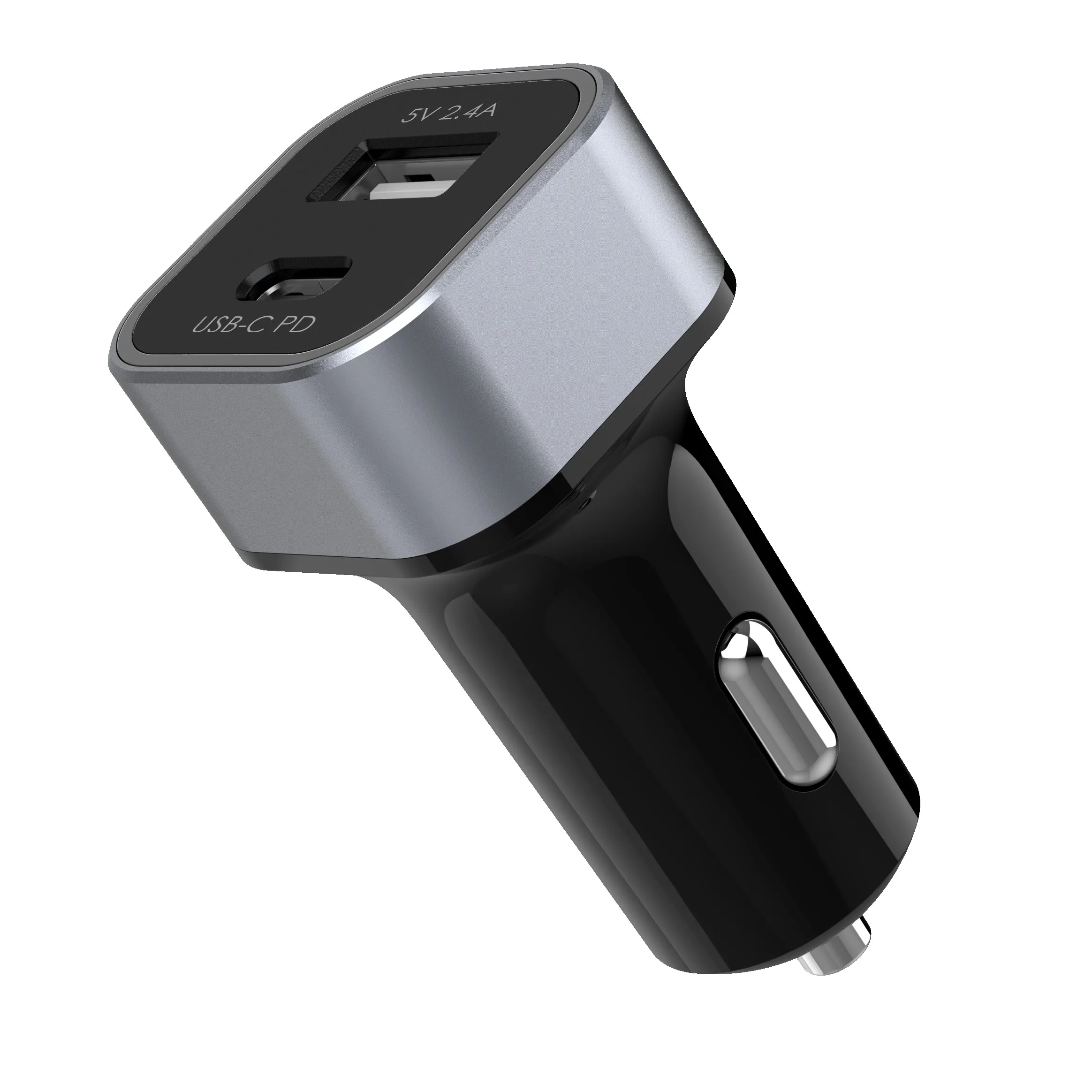 Dual USB-C (20W) + USB-A (12W) Fast-Charging (Max 32W) Output Port Car Charger view 2