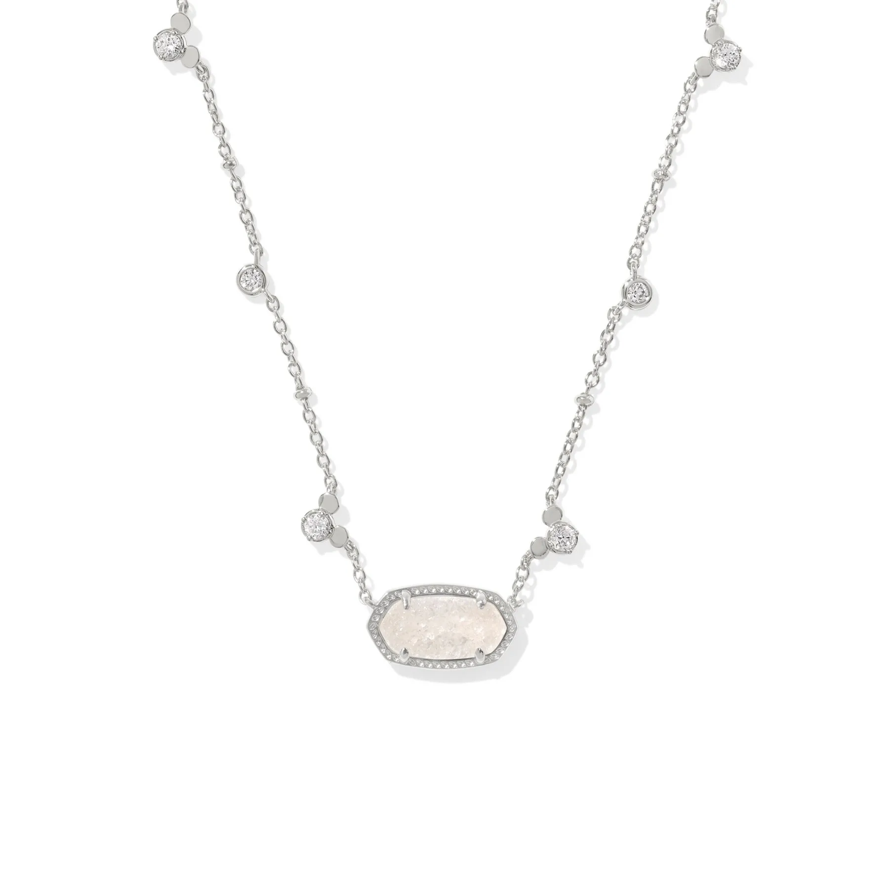 Kendra Scott Disney Silver Mickey Mouse Elisa Necklace