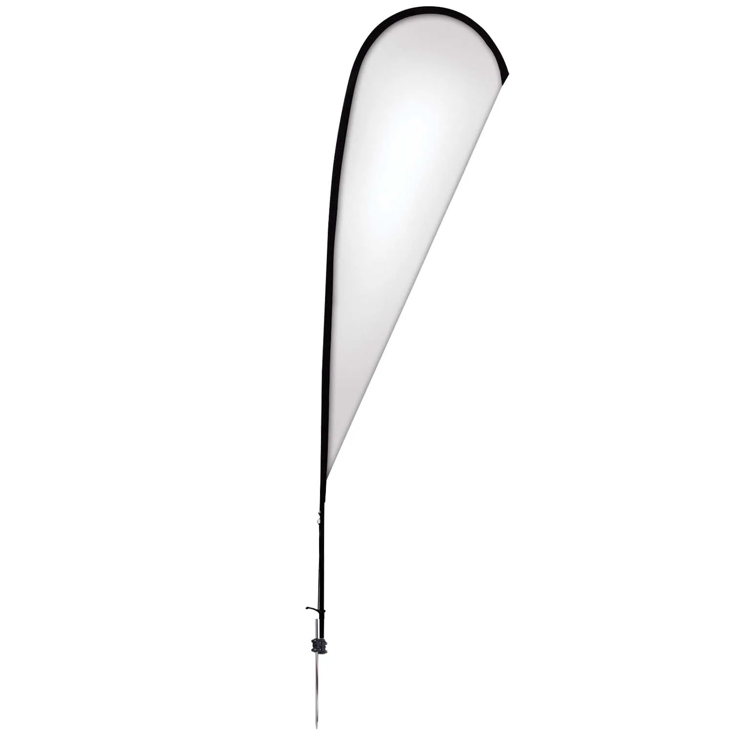 11.5' Elite Teardrop Nylon Sail Sign Flag, 1-Sided, Spike view 2