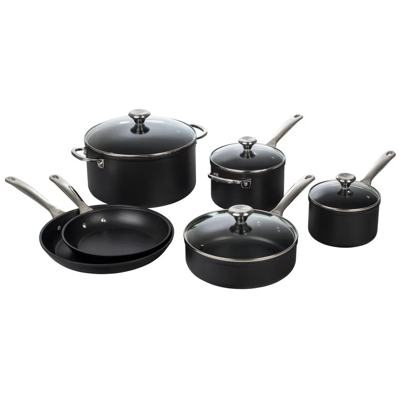 Le Creuset 10Pc Toughened Nonstick Pro Cookware Set