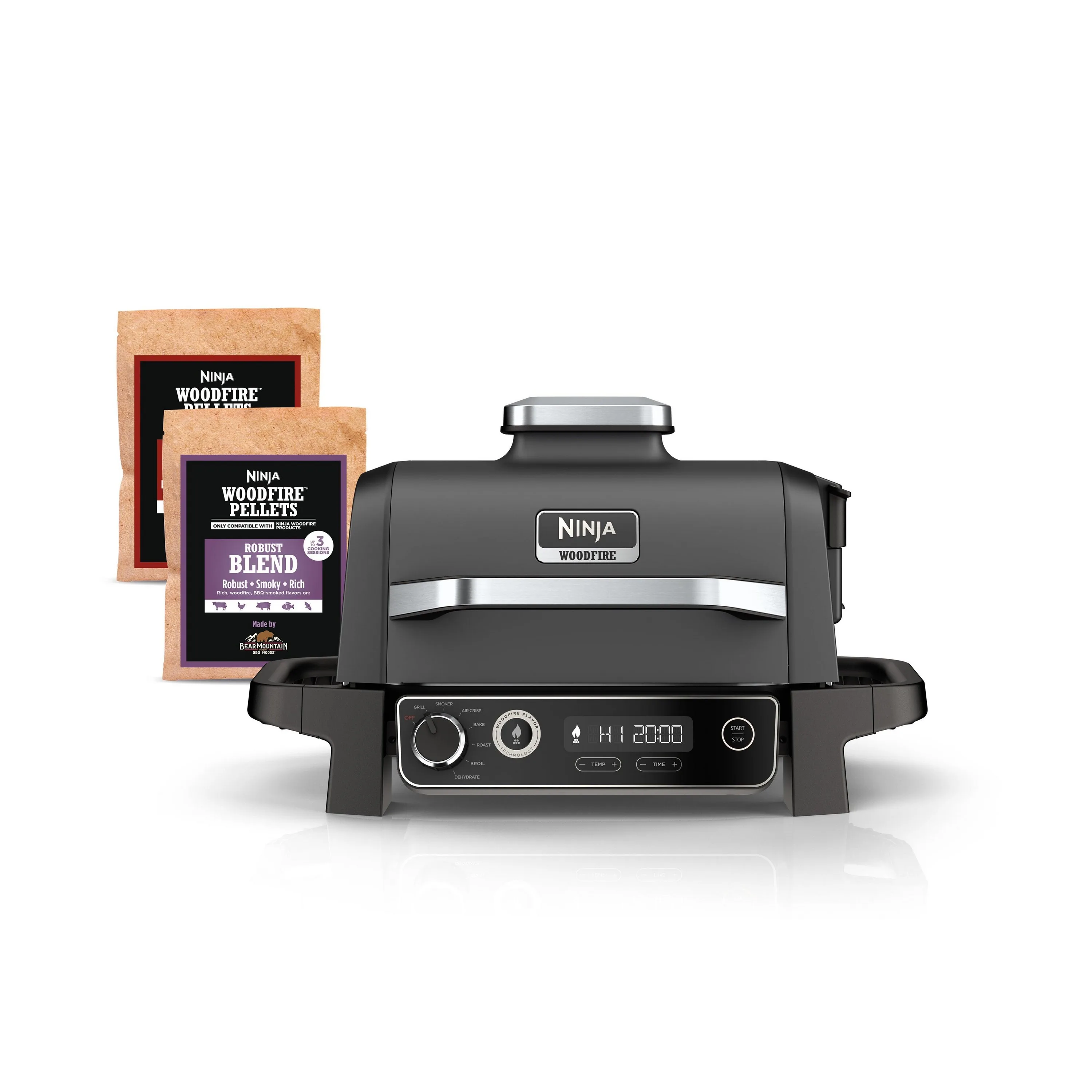 Ninja Woodfire Outdoor Grill/Smoker/Air Fryer Gray