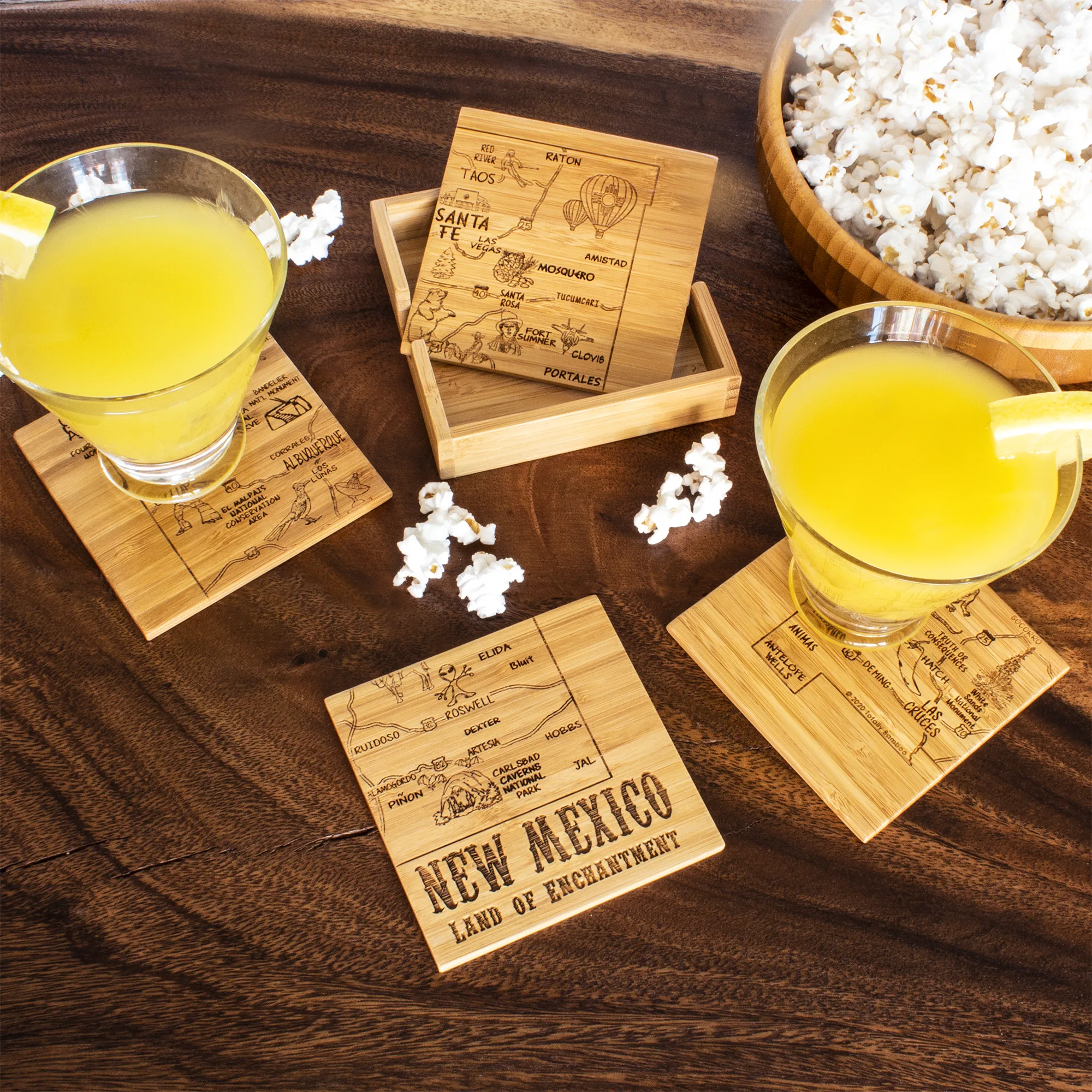 New Mexico Puzzle Coaster Set view 3