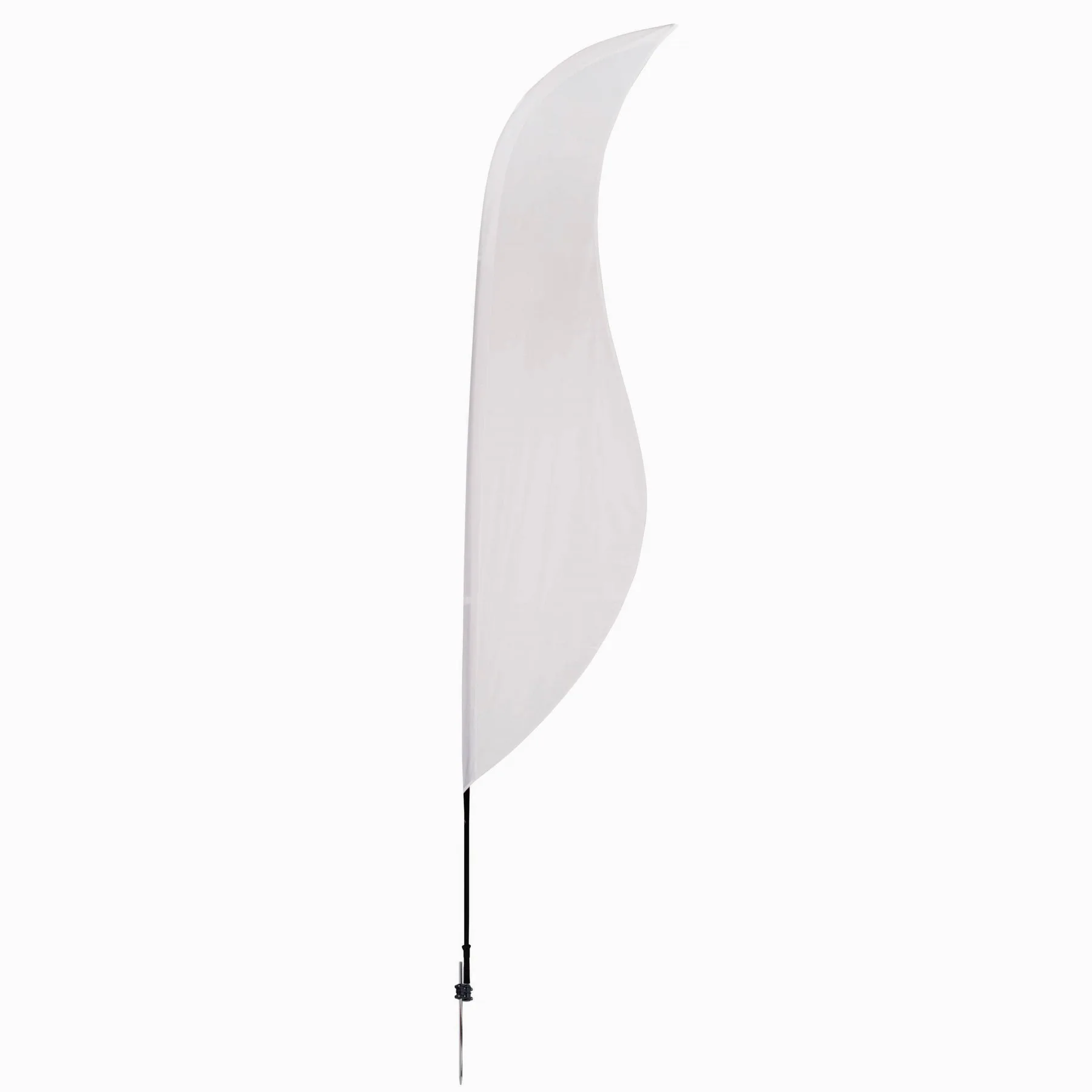 13' Streamline Sabre Sail Sign Flag, 1-Sided, Ground Spike view 2