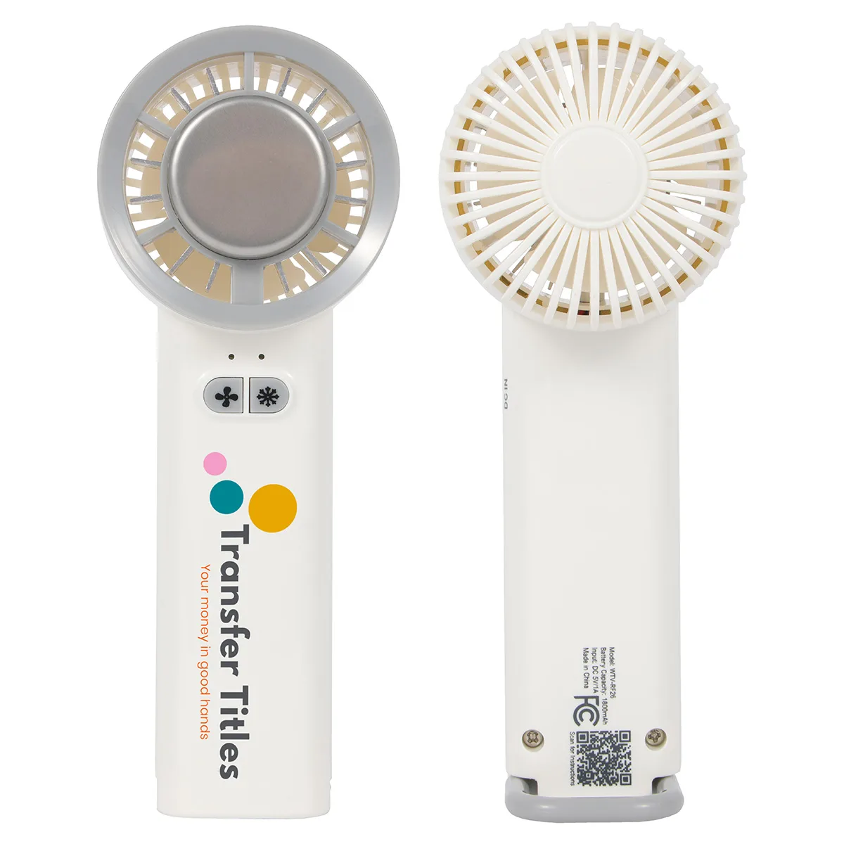 Frosty Handheld Fan With Ice Cooling Plate