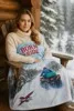 Bordeaux Colorfusion™ Embroidery Fleece Blanket