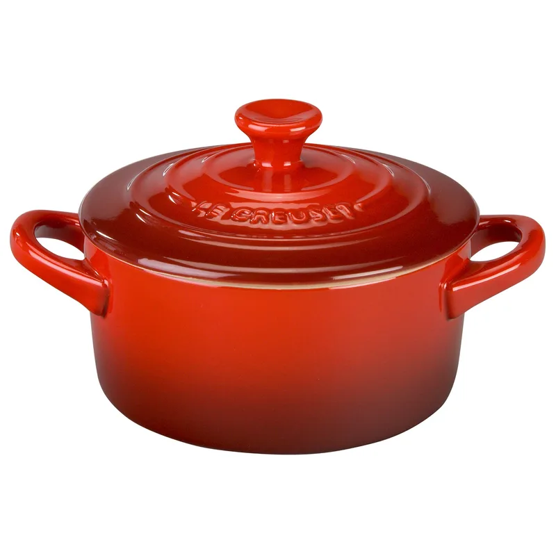 Le Creuset 8 Oz. Stoneware Cerise Mini Round Cocotte