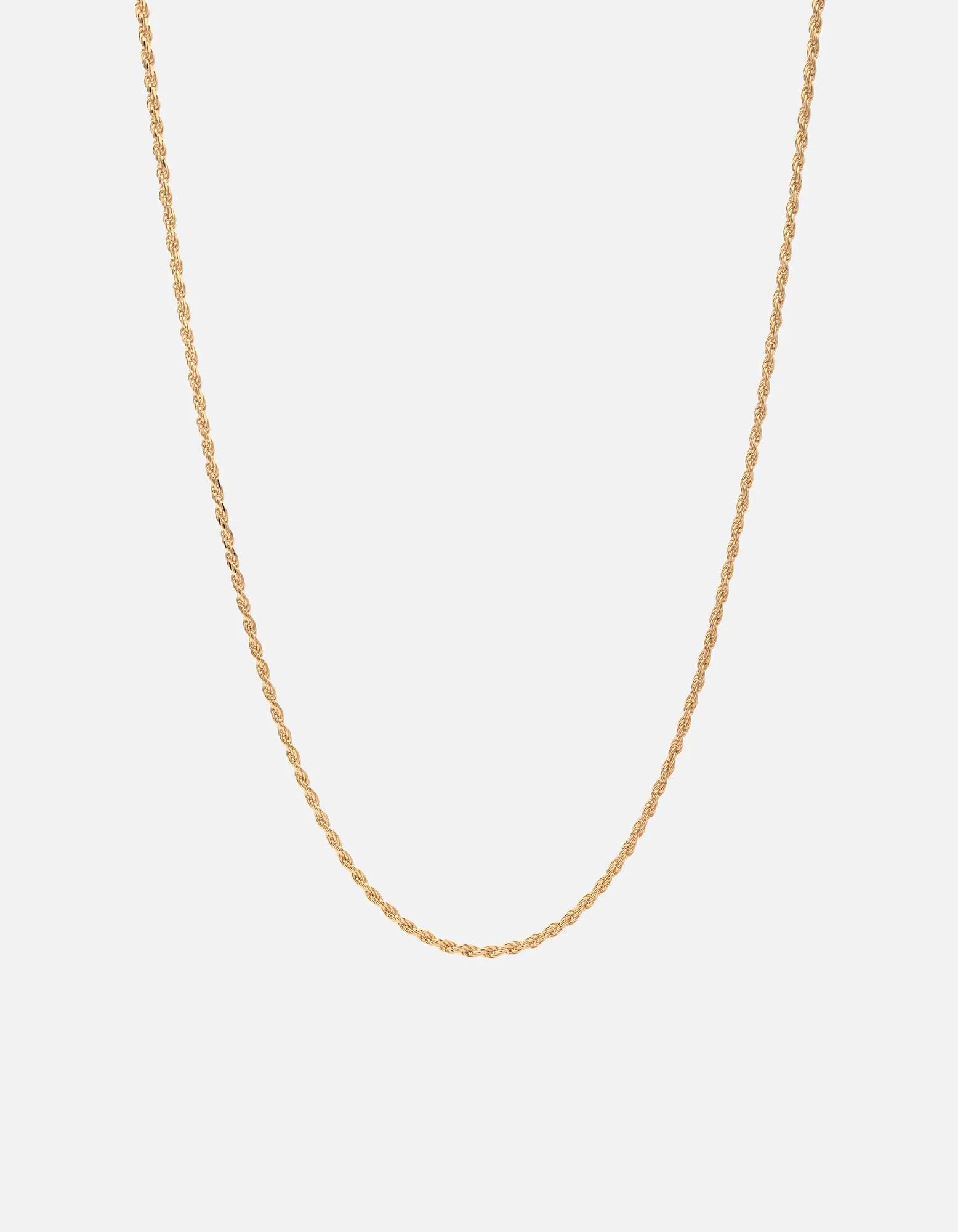Miansai Rope Chain Necklace Men's - Polished Gold