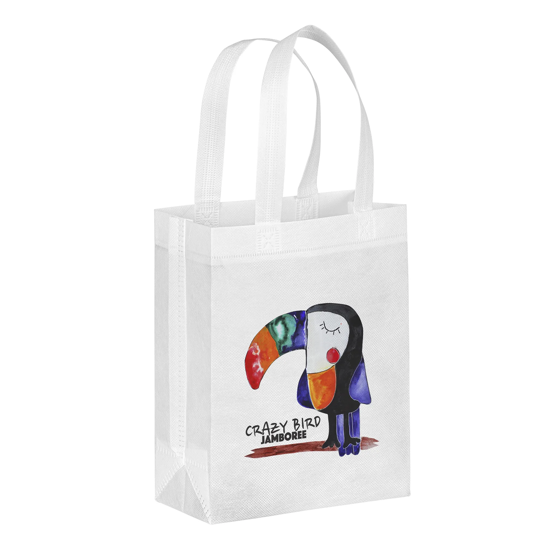 Lake™ - R-PET Non-Woven Totes - Dynamic Color (8" x 4" x 10")