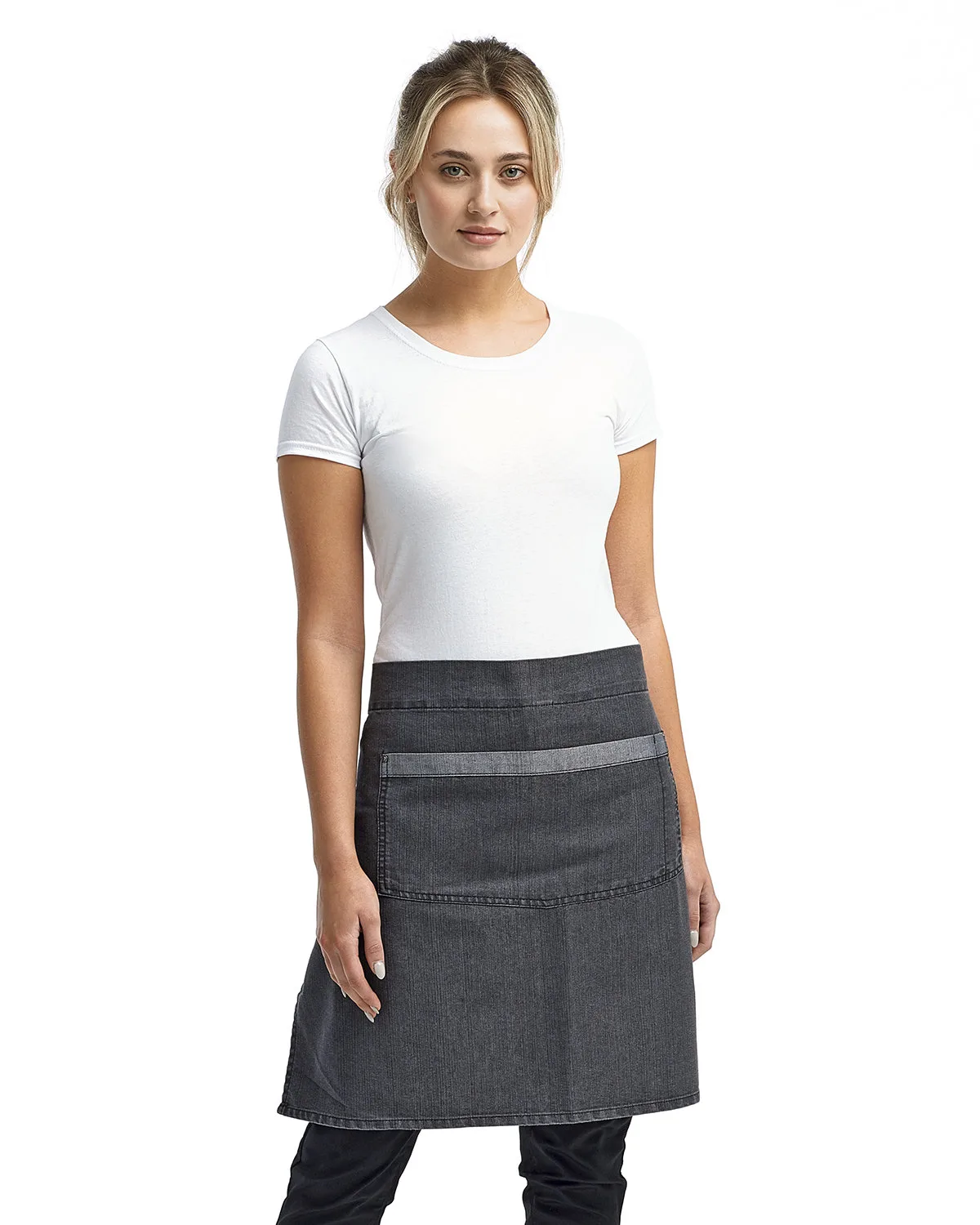 Artisan Collection by Reprime® Unisex Domain Contrast Denim Waist Apron