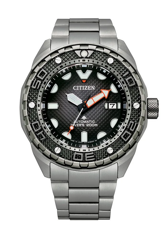 Citizen Watch Men's Promaster Dive Automatic Watch, Super Titanium Bracelet Black Dial