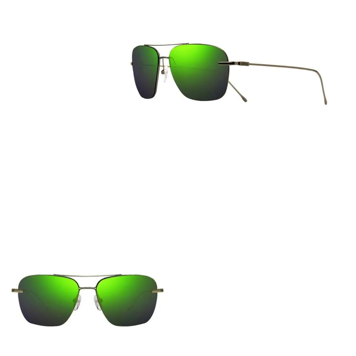 Revo Sunglasses Black Air 3 Ultra-Lightweight Full Rim Navigator - Satin Gunmetal Gray