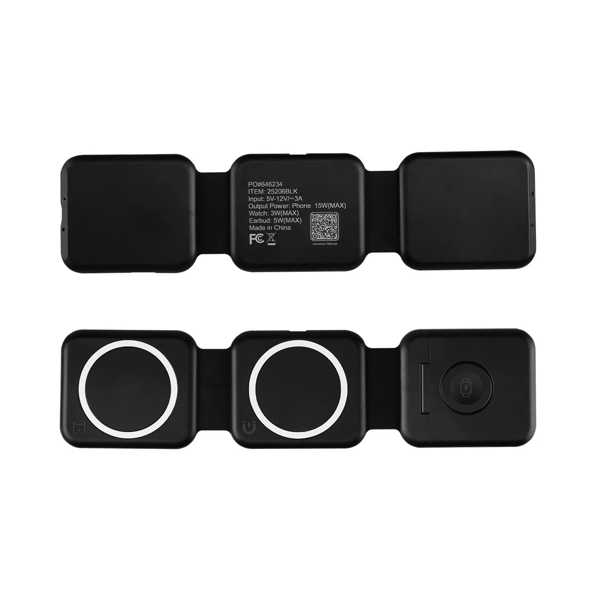 Tri-fold Wireless Multi-charger view 3
