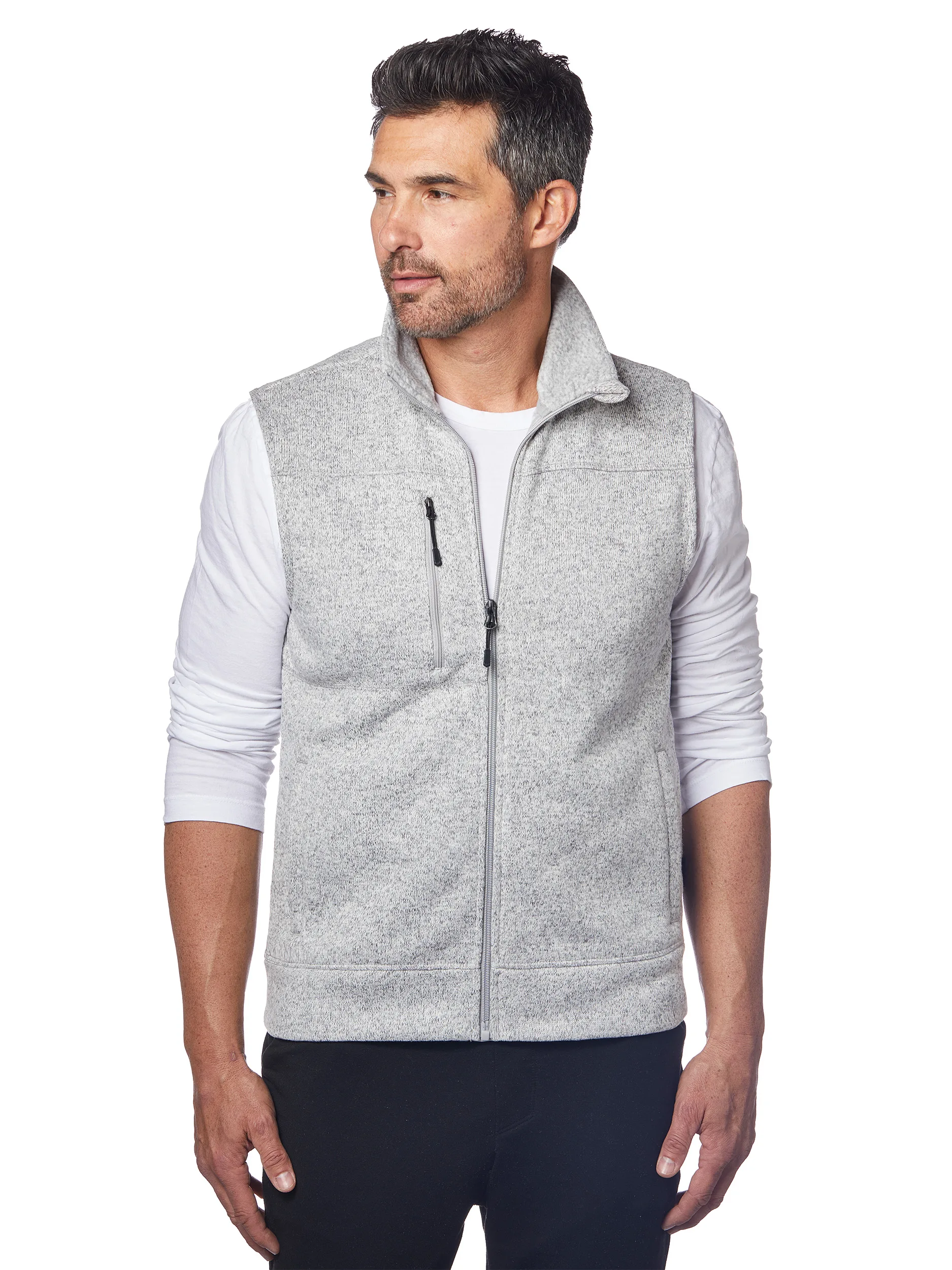 Men's Ashton Sweater-Knit Fleece Vest