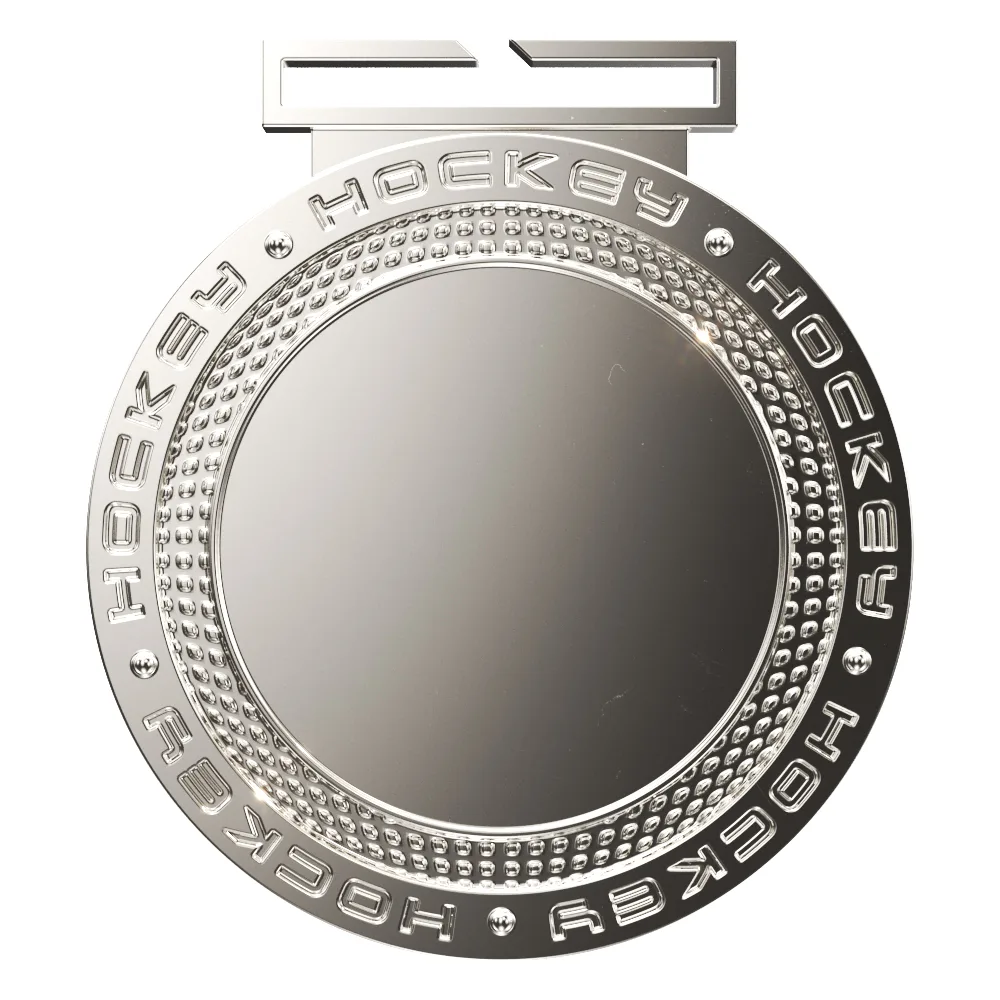 Dual Plated Hockey Medallions 3" view 2