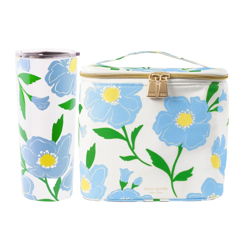 kate spade new york Sip & Snack Lunch Tote Bundle - Sunshine Floral
