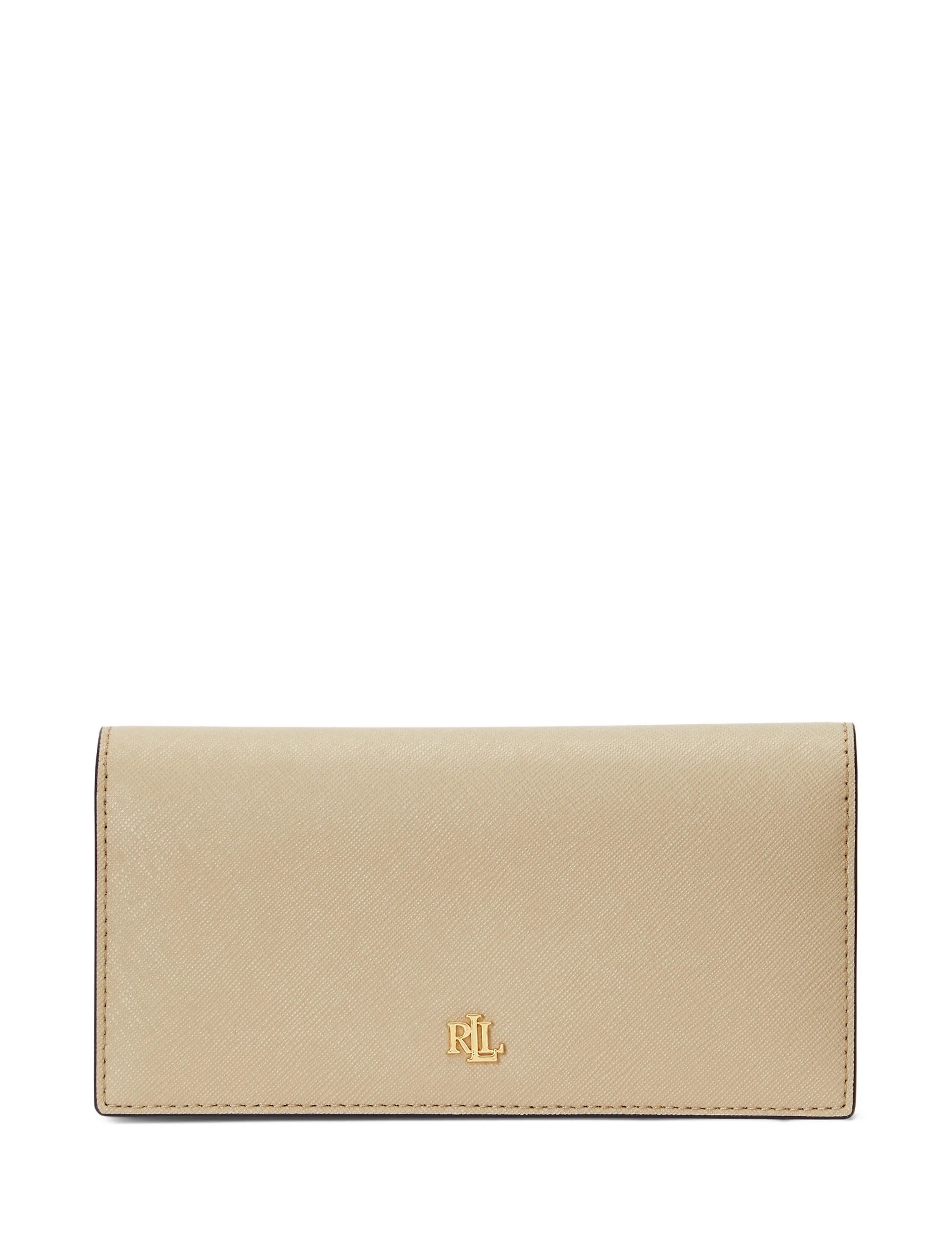 Ralph Lauren Crosshatch Leather Slim Wallet