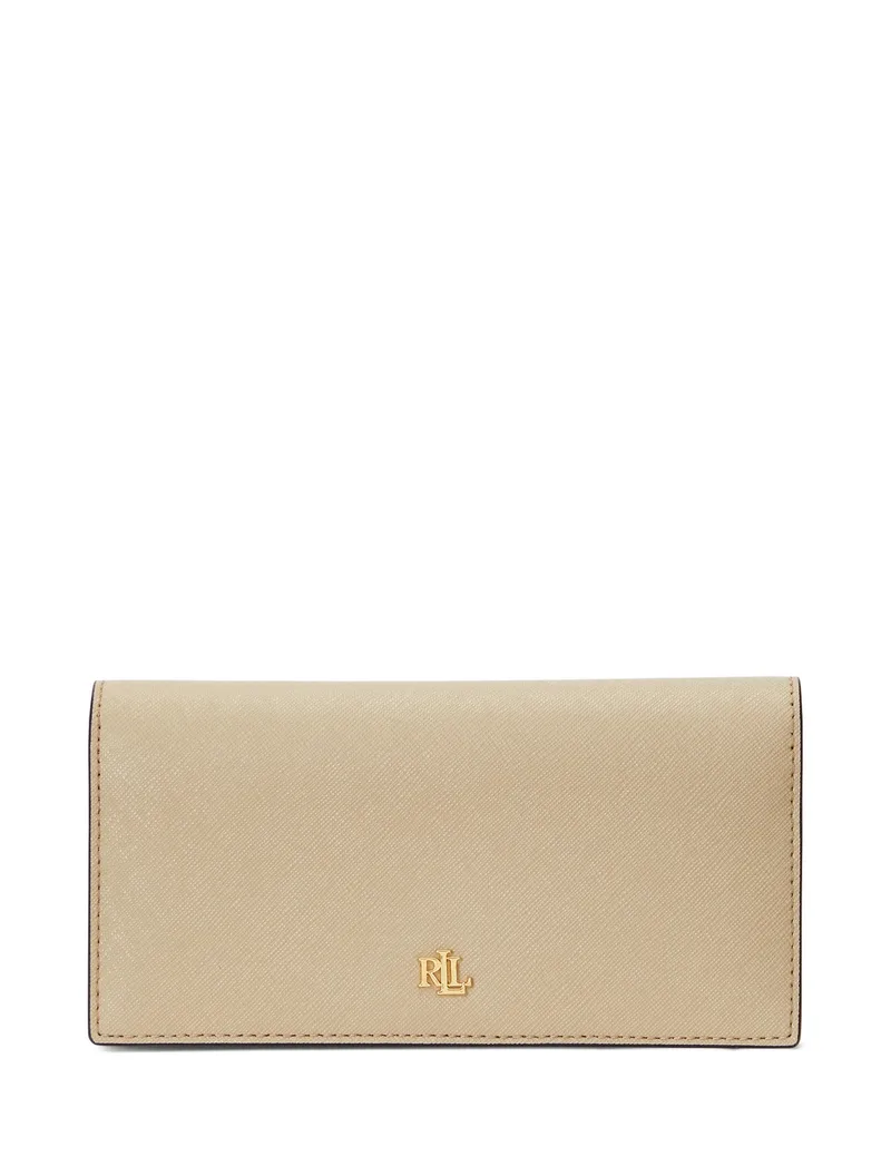 Ralph Lauren Crosshatch Leather Slim Wallet