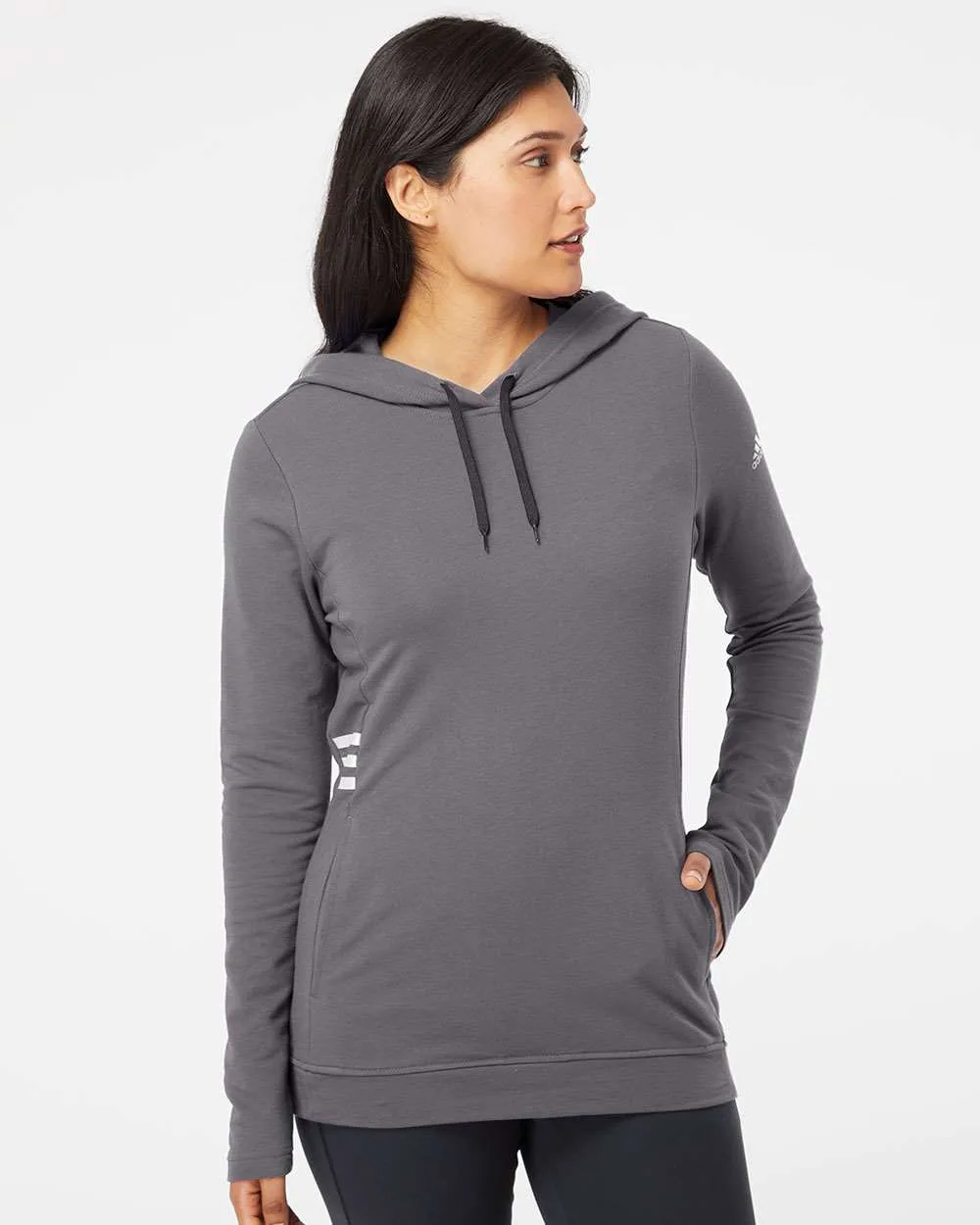 Adidas® Women's Lightweight Hooded Sweatshirt view 5