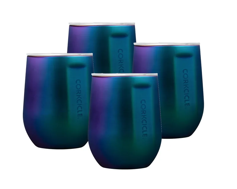 Corkcicle 12 Oz. Stemless Wine Cup - Dragonfly, 4 Pack
