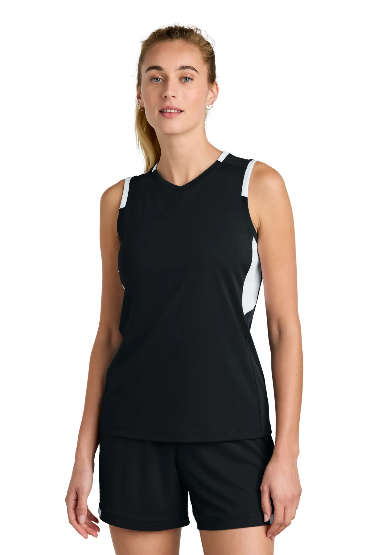Sport-Tek® Women's Club Sleeveless V-Neck