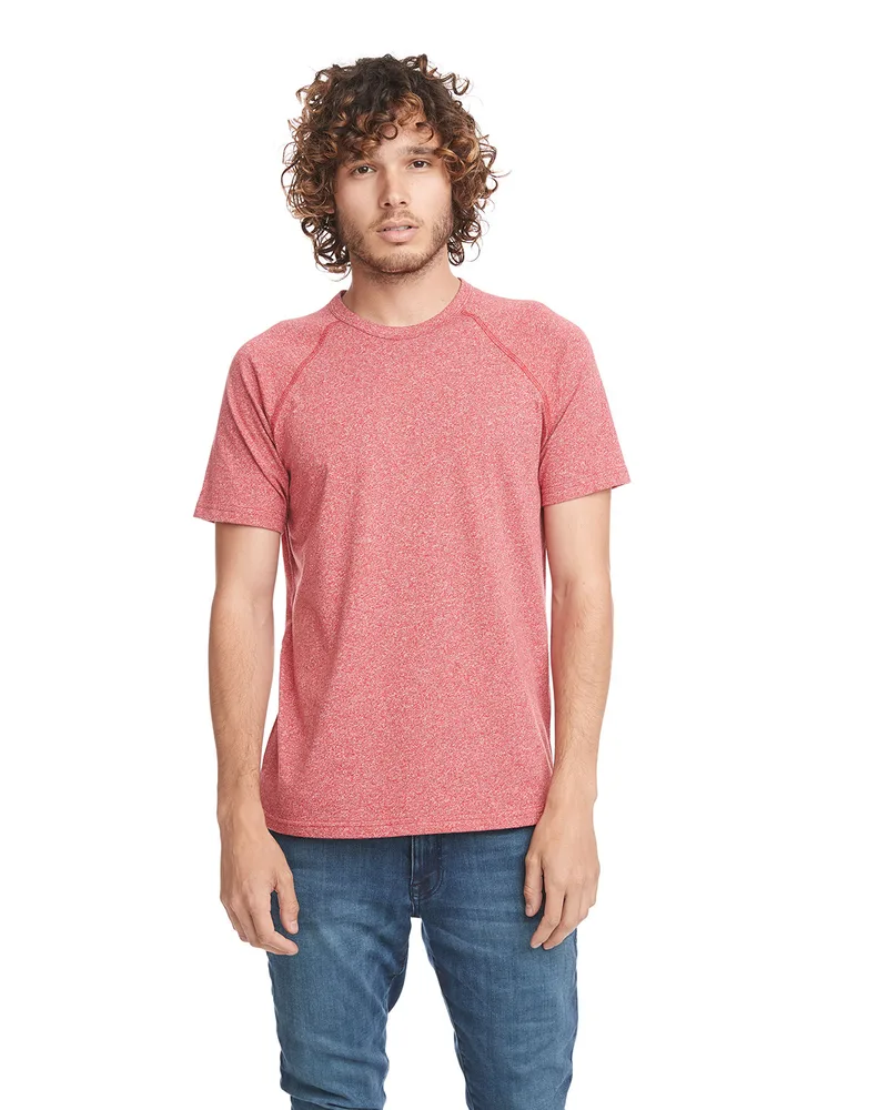 NEXT LEVEL APPAREL Men's Mock Twist Short-Sleeve Raglan T-Shirt view 6