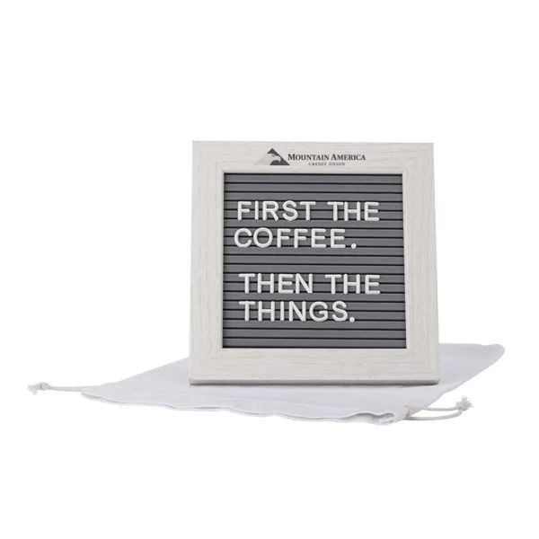Cipher Wood Frame with Plastic Letter Board view 5