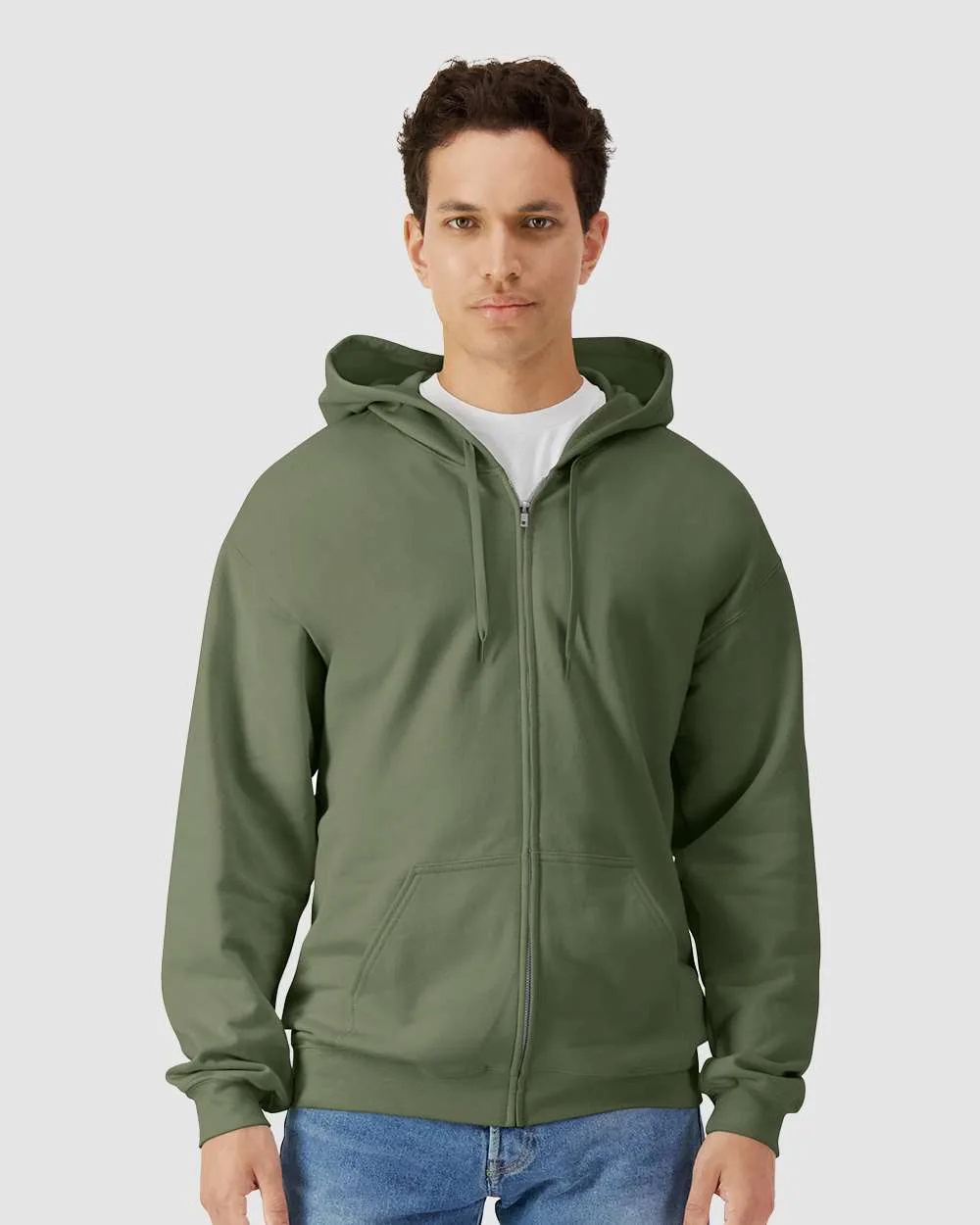 Gildan® Softstyle® Full-Zip Hooded Sweatshirt view 2