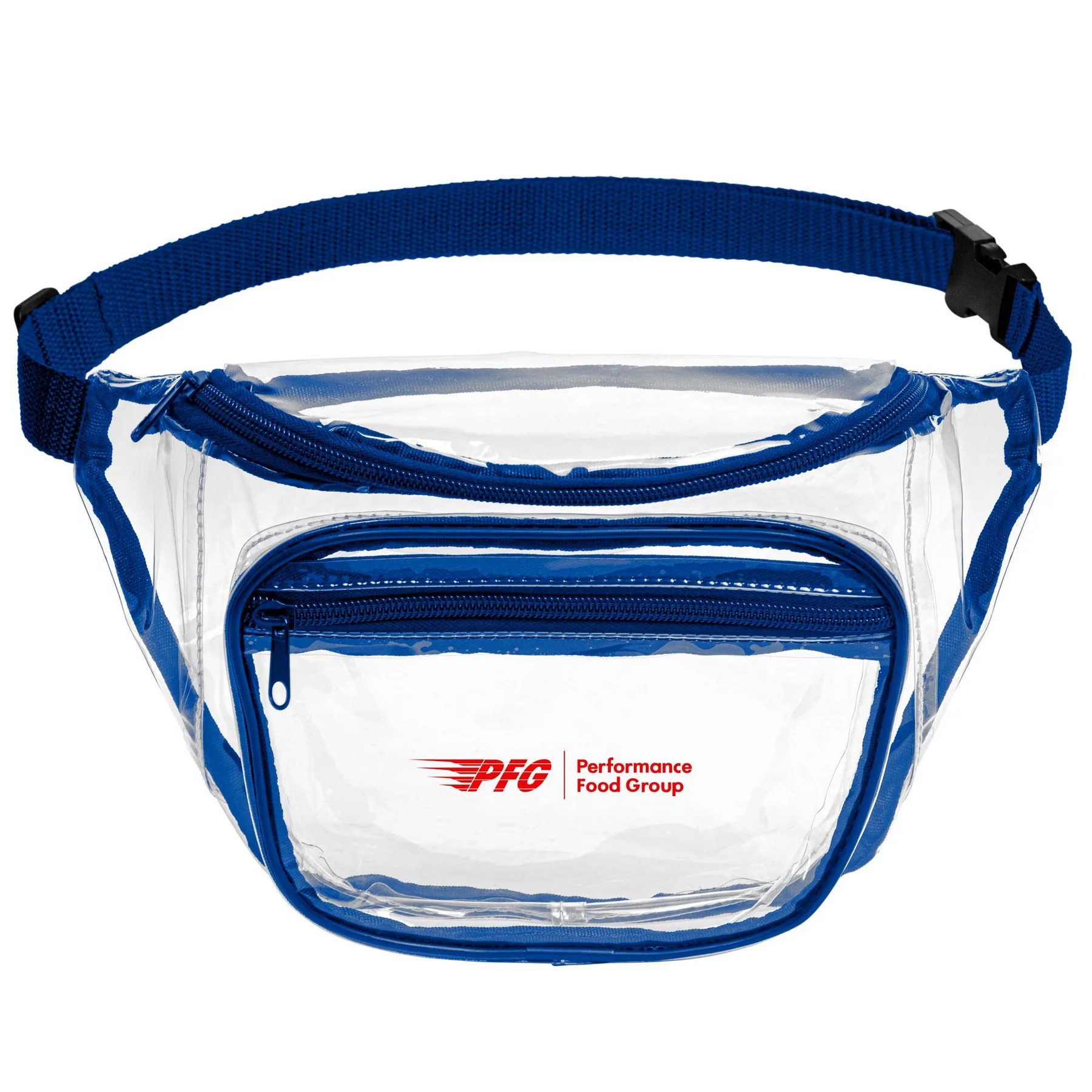 Two Pocket PVC Fanny Pack w/ Zipper view 2