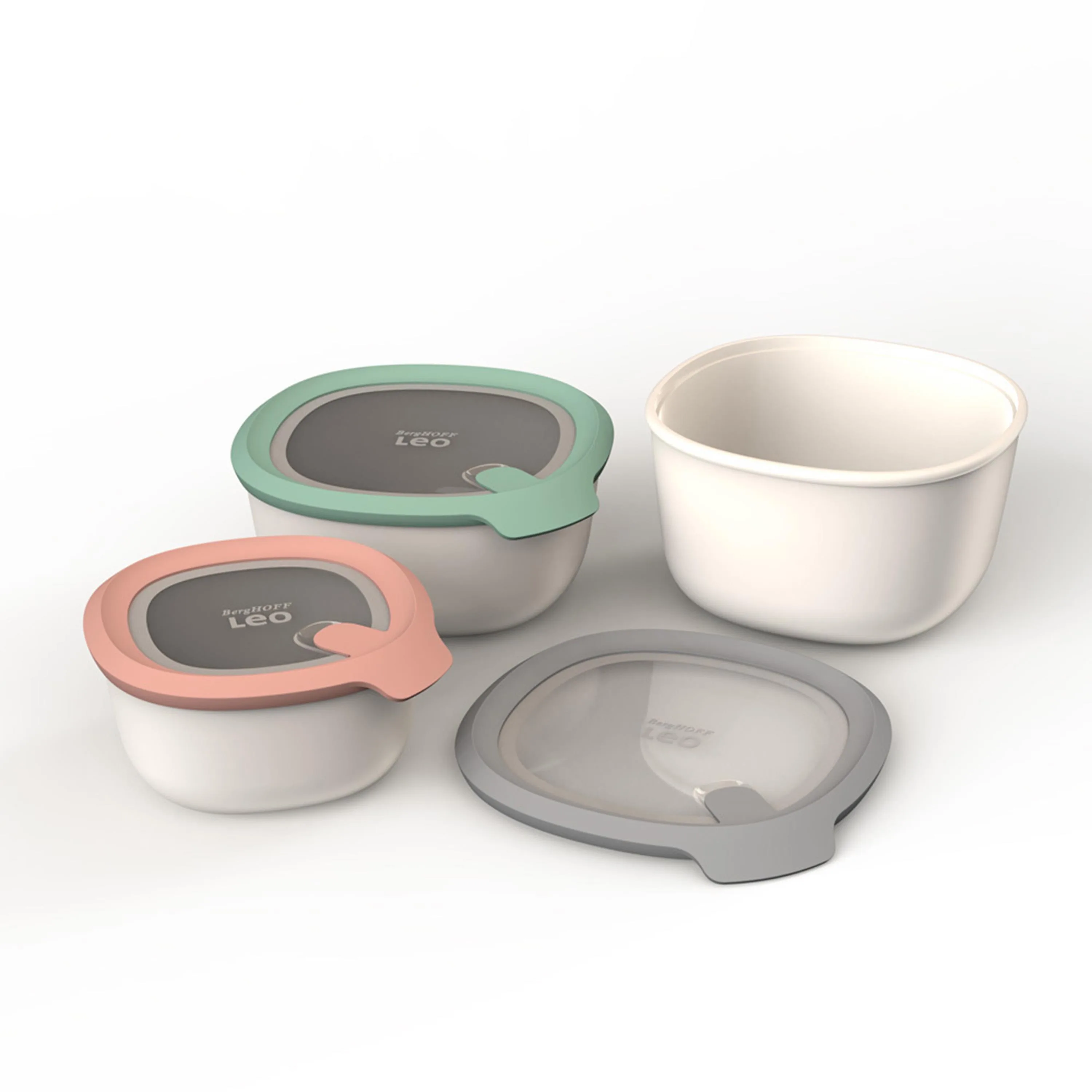 BergHoff Leo To Go 3-Pc Covered Bowl Set