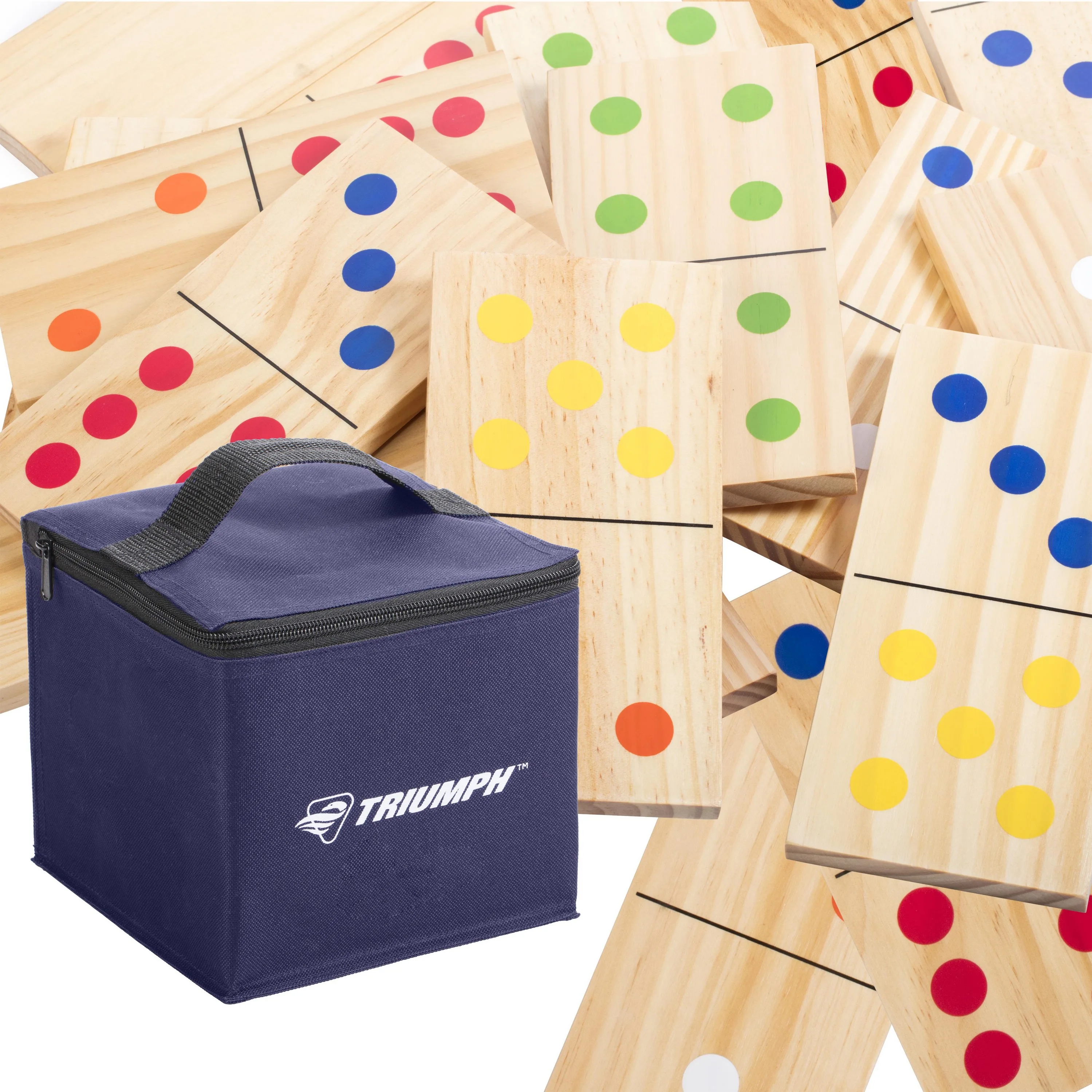 Escalade Sports Triumph Sports - 28-Piece Wood Lawn Domino Set
