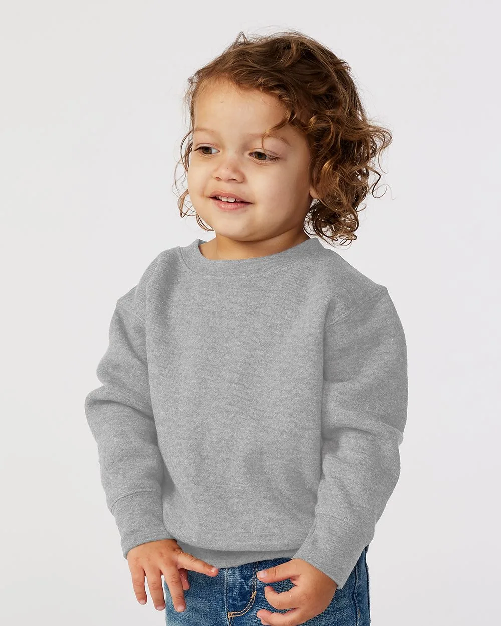 Rabbit Skins® Toddler Fleece Crewneck Sweatshirt view 2