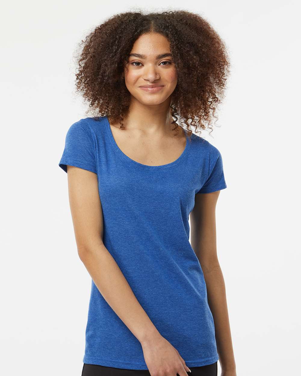 Tultex® Women's Poly-Rich Scoop Neck T-Shirt view 5