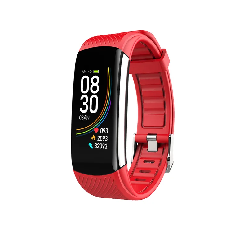Intelligent Galaxy Chillband Slim Thermo All Day Body Temperature Monitoring Watch - Red