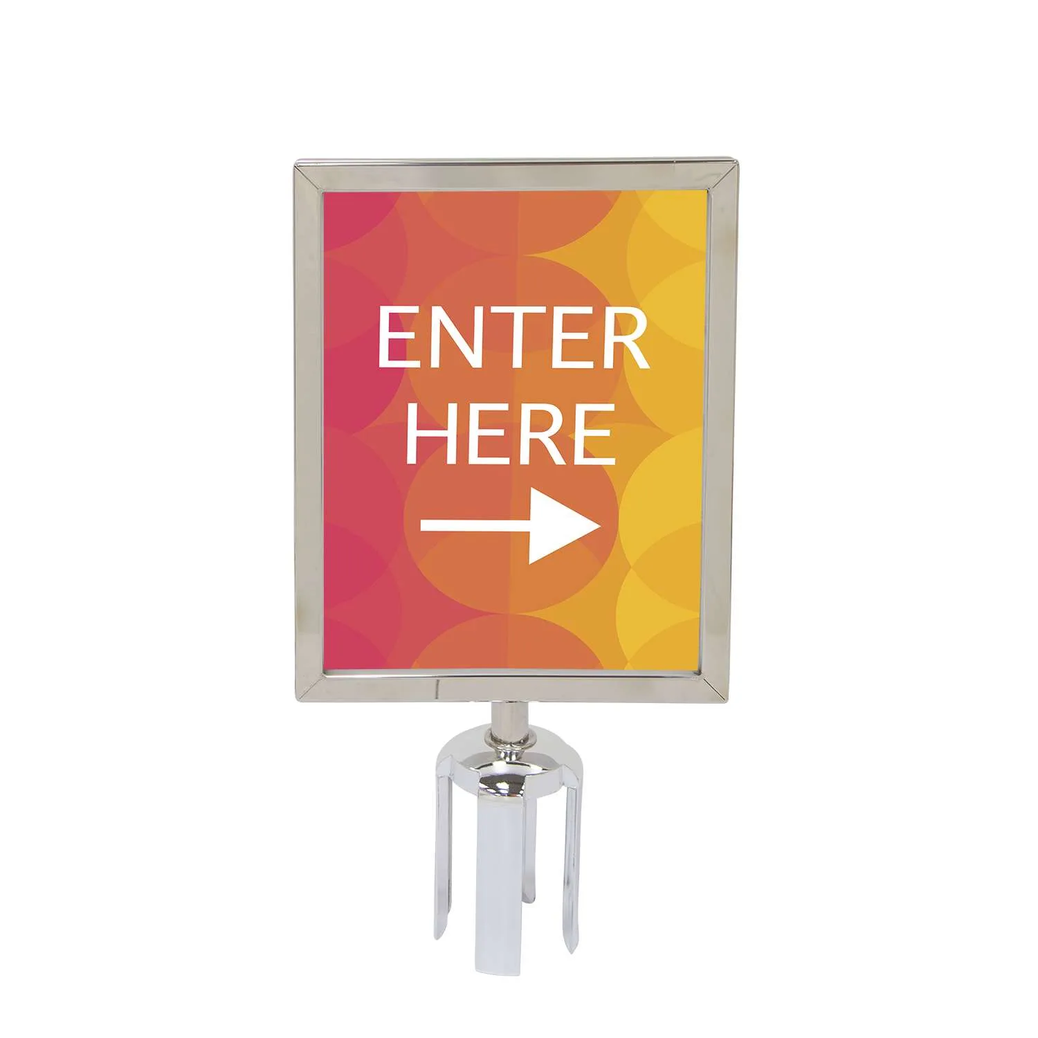 Belt Barrier Sign Holder Kit view 3