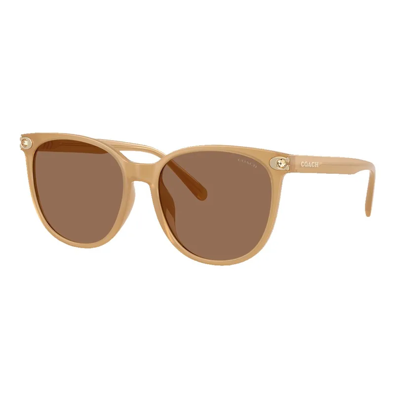 Coach Women's Embedded Signature Round Sunglasses