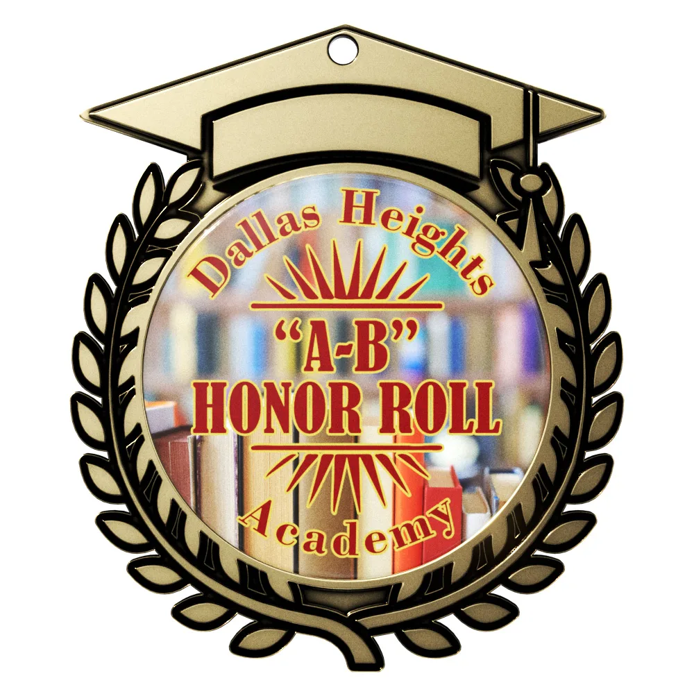 Vibraprint® Antique Graduation Insert Medallions (3") view 6