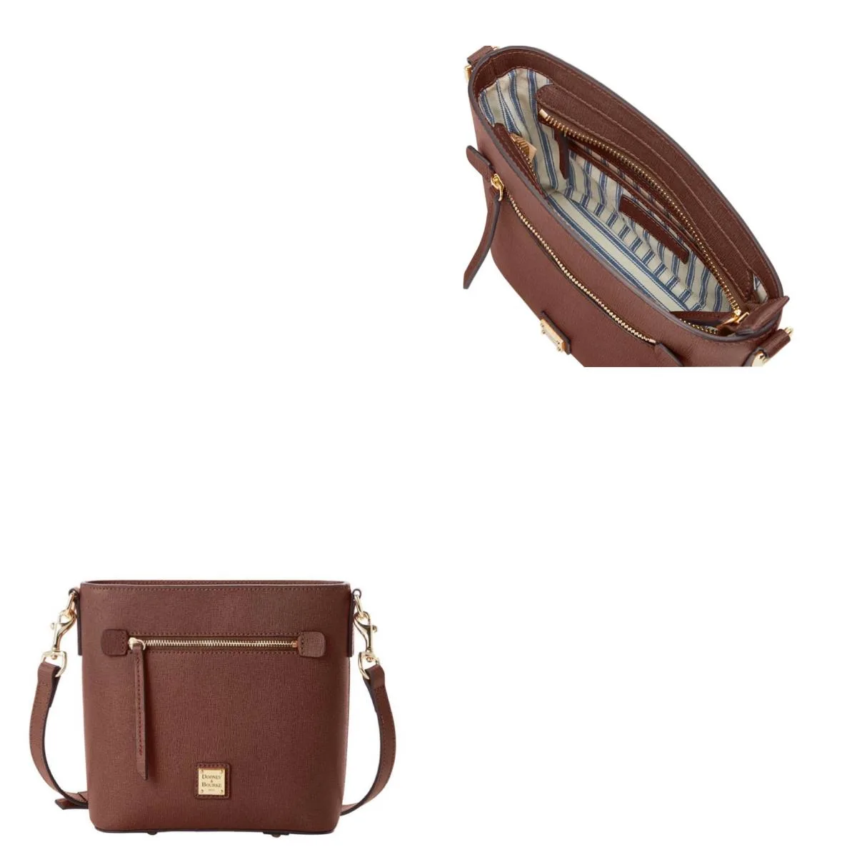 Dooney & Bourke Amber Saffiano Small Zip Crossbody