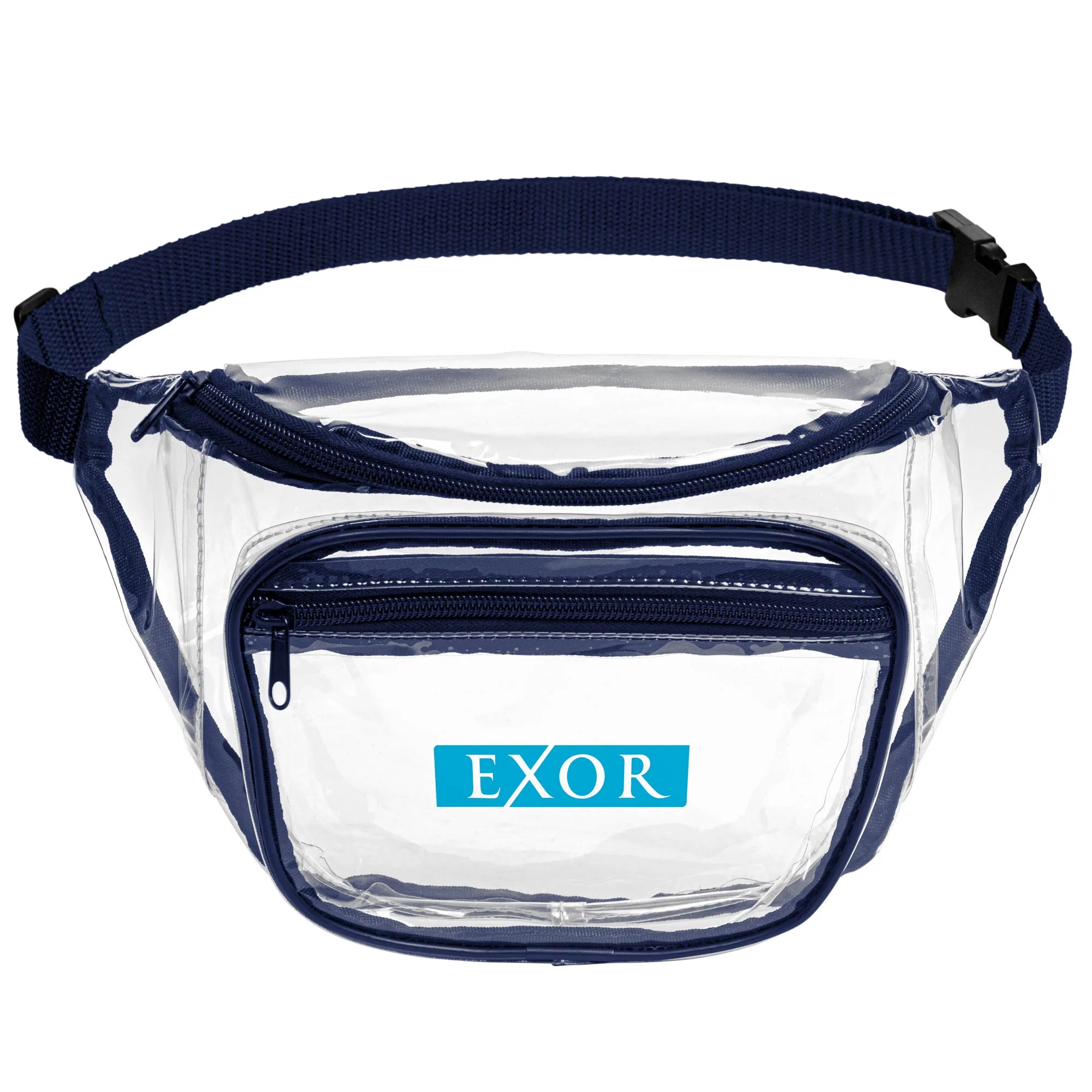 Two Pocket PVC Fanny Pack w/ Zipper view 6