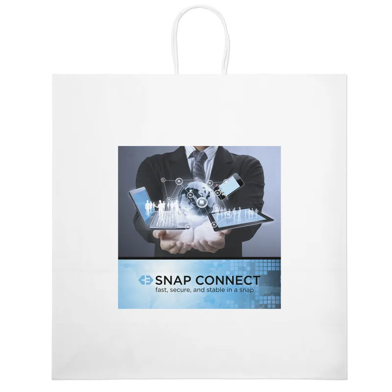Duke - White Shopper - Chromatic (18" x 7" x 18 3/4")