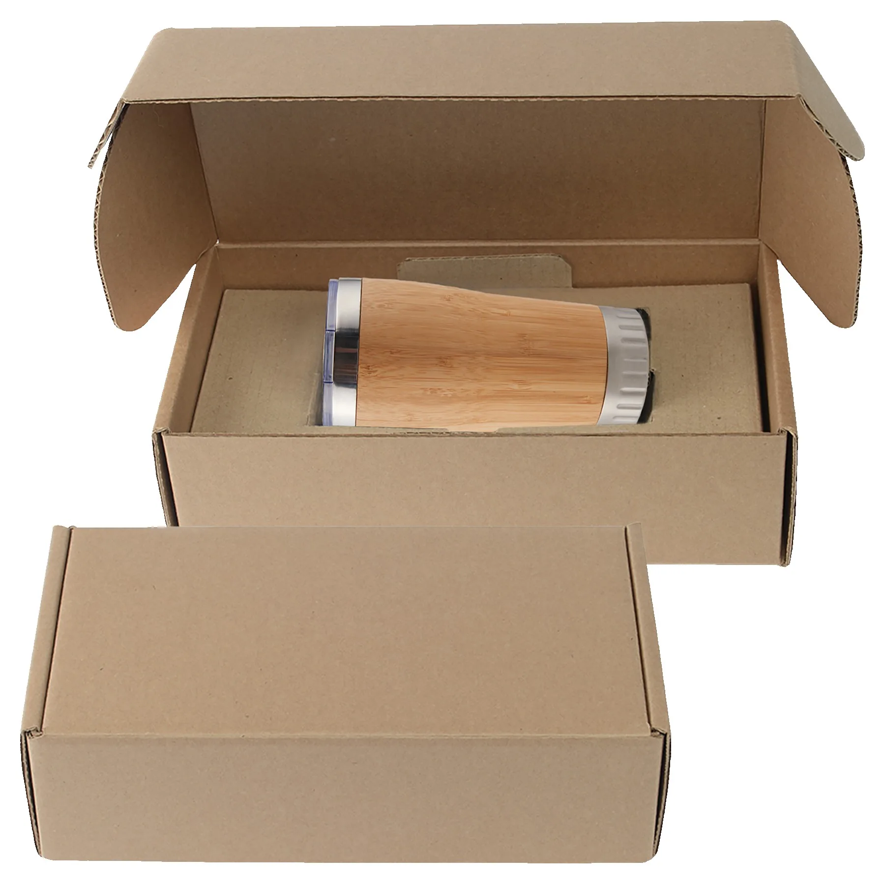 17 Oz. Bamboo Stainless Steel Tumbler Gift Set view 2