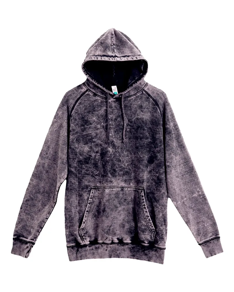 Lane Seven® Unisex Vintage Raglan Hooded Sweatshirt view 3