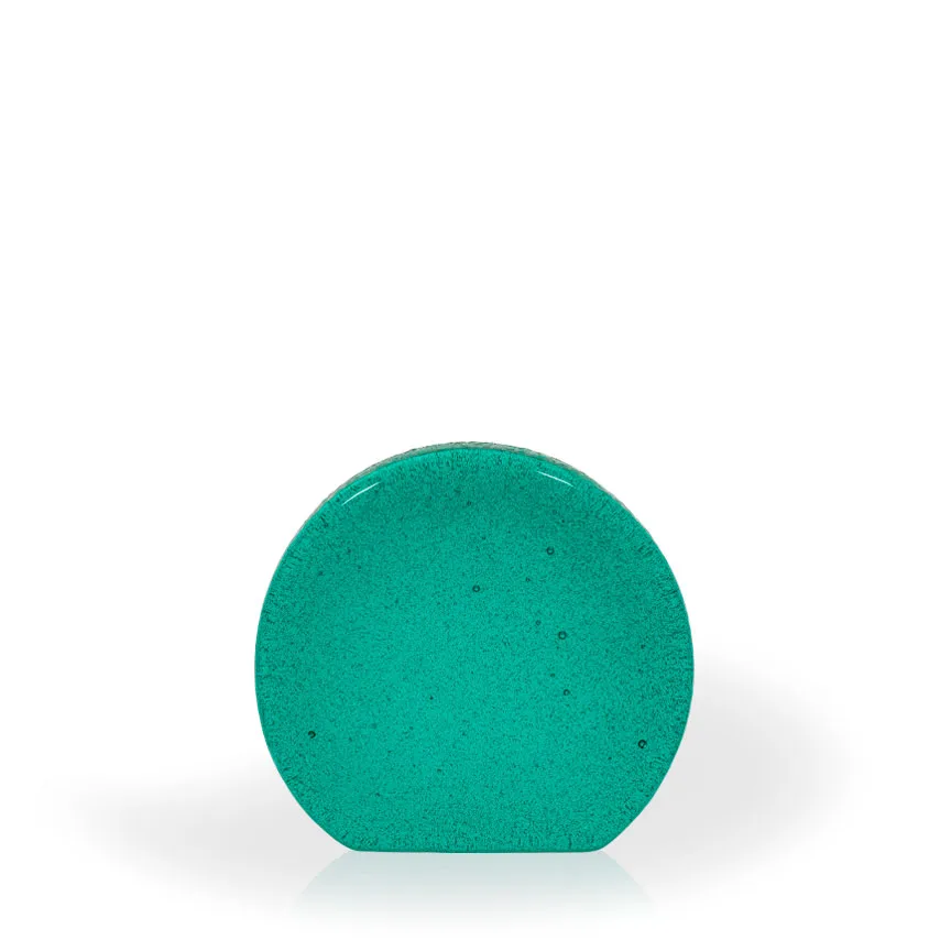 Myst Teal Recycled Glass Award, 4.5" view 2