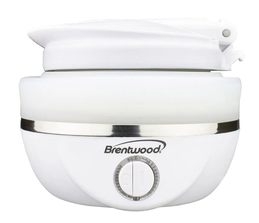 0.8 Qt White Dual Voltage Travel Kettle