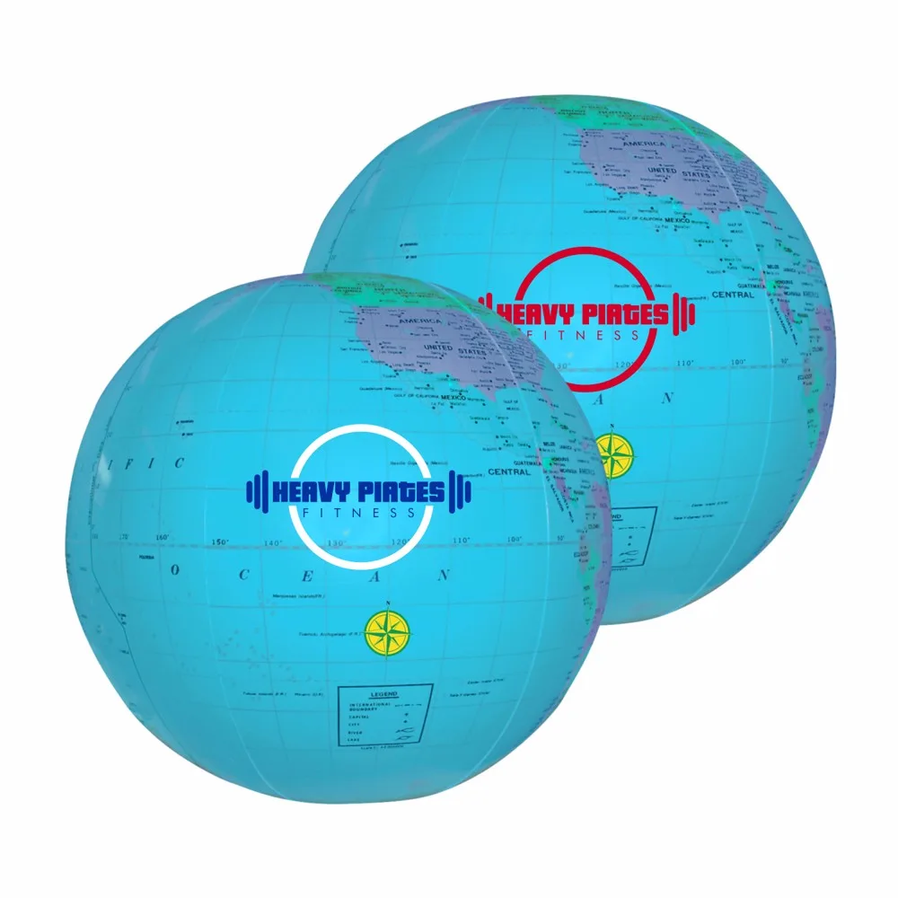16" Globe Beach Ball - Blue