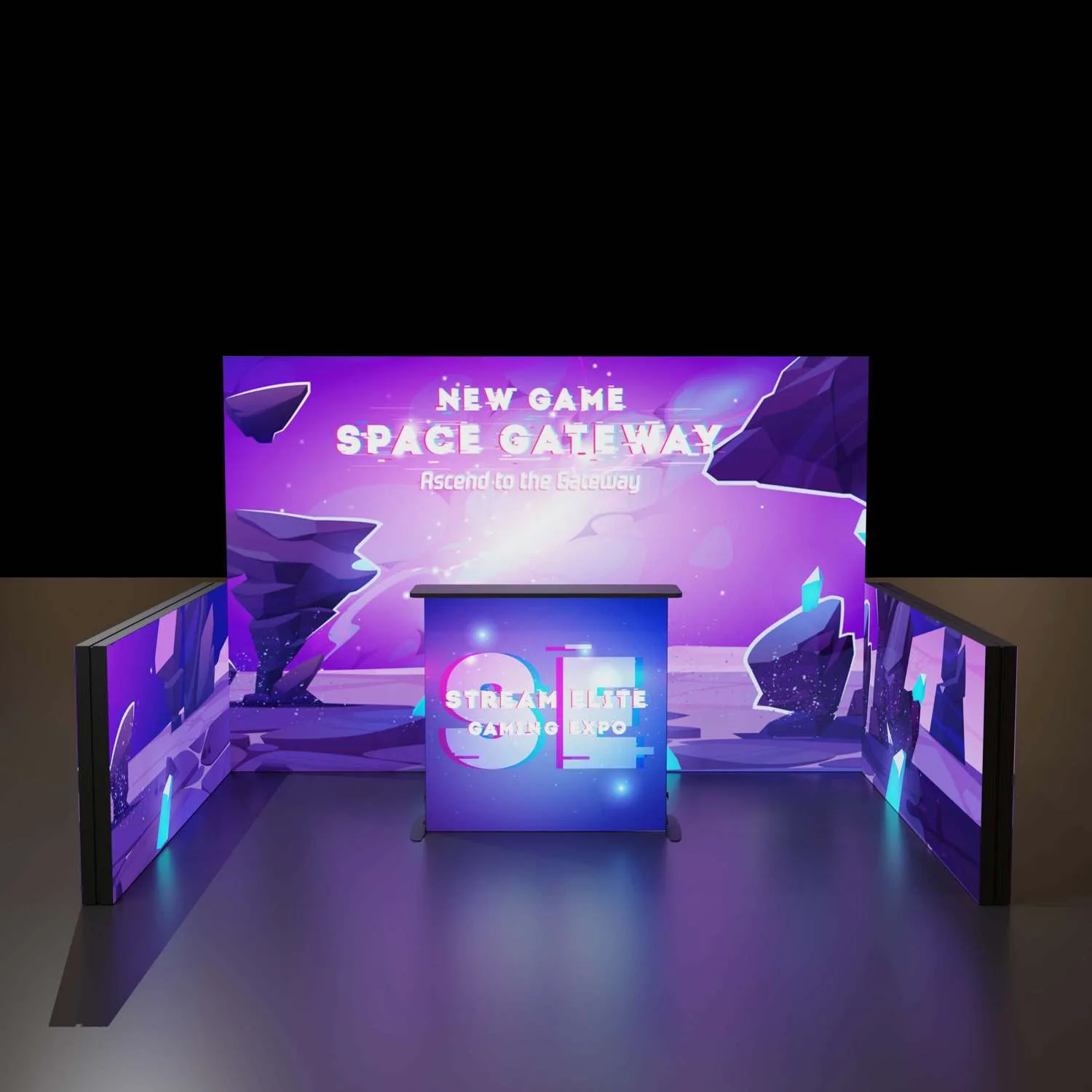 8'H Astra Modular Booth Kit 1 view 2