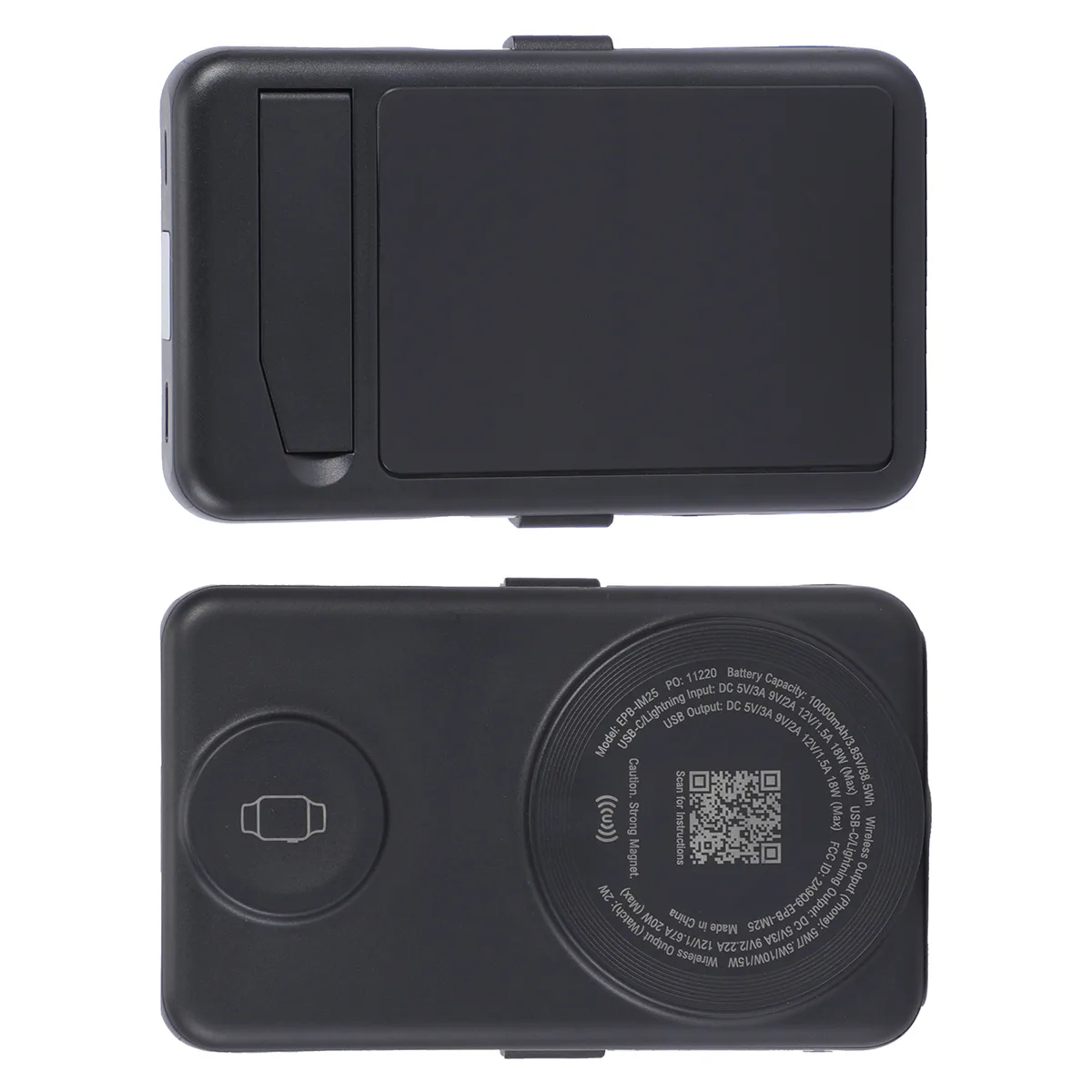 Imperial 10000mAh Light-Up Power Bank with Magnetic Wireless Charger, Watch view 2