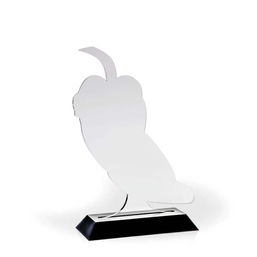 Chili Pepper Award with Black Wood Base - UV Printed view 2
