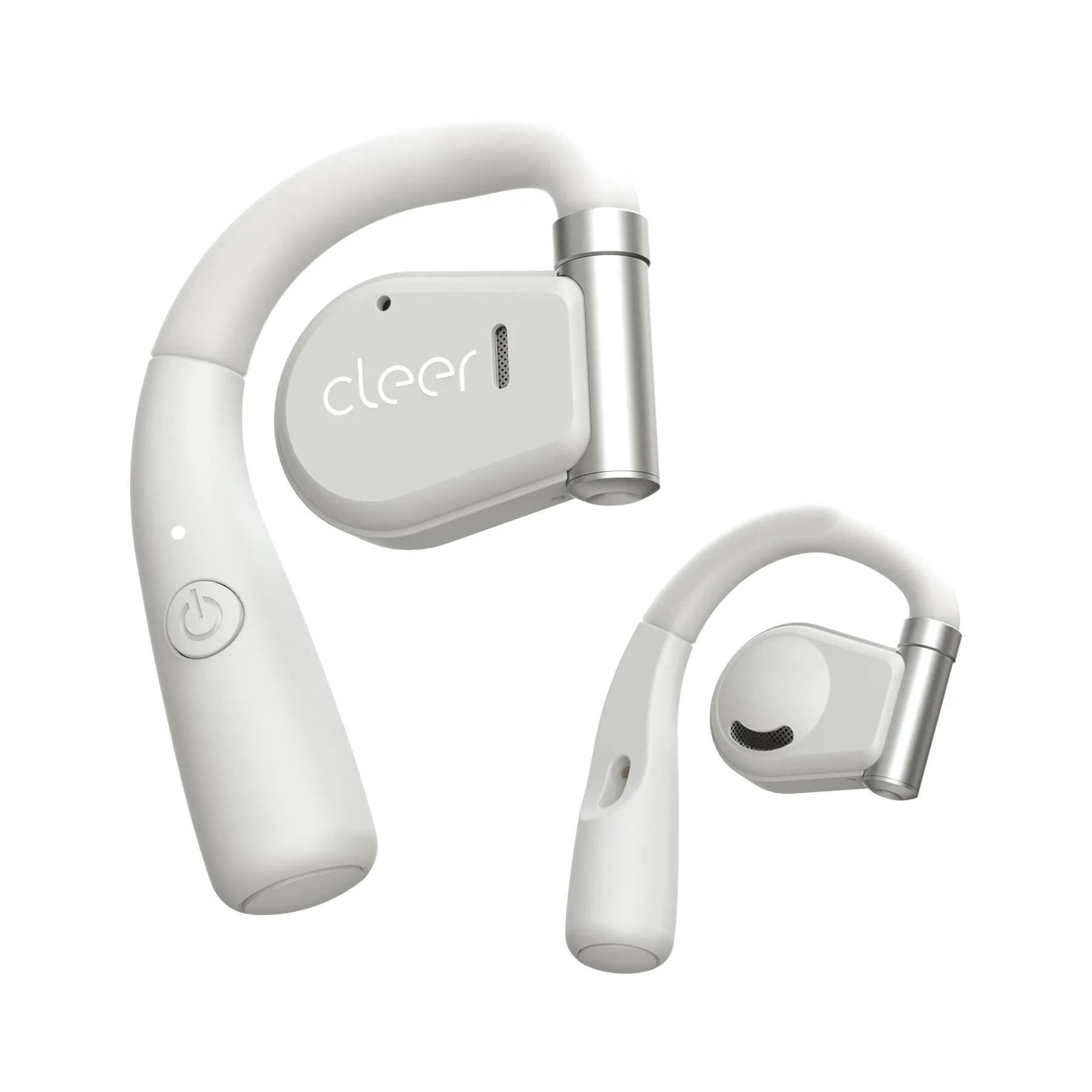 Cleer Arc Open-Ear True Wireless Earbuds - Light Gray